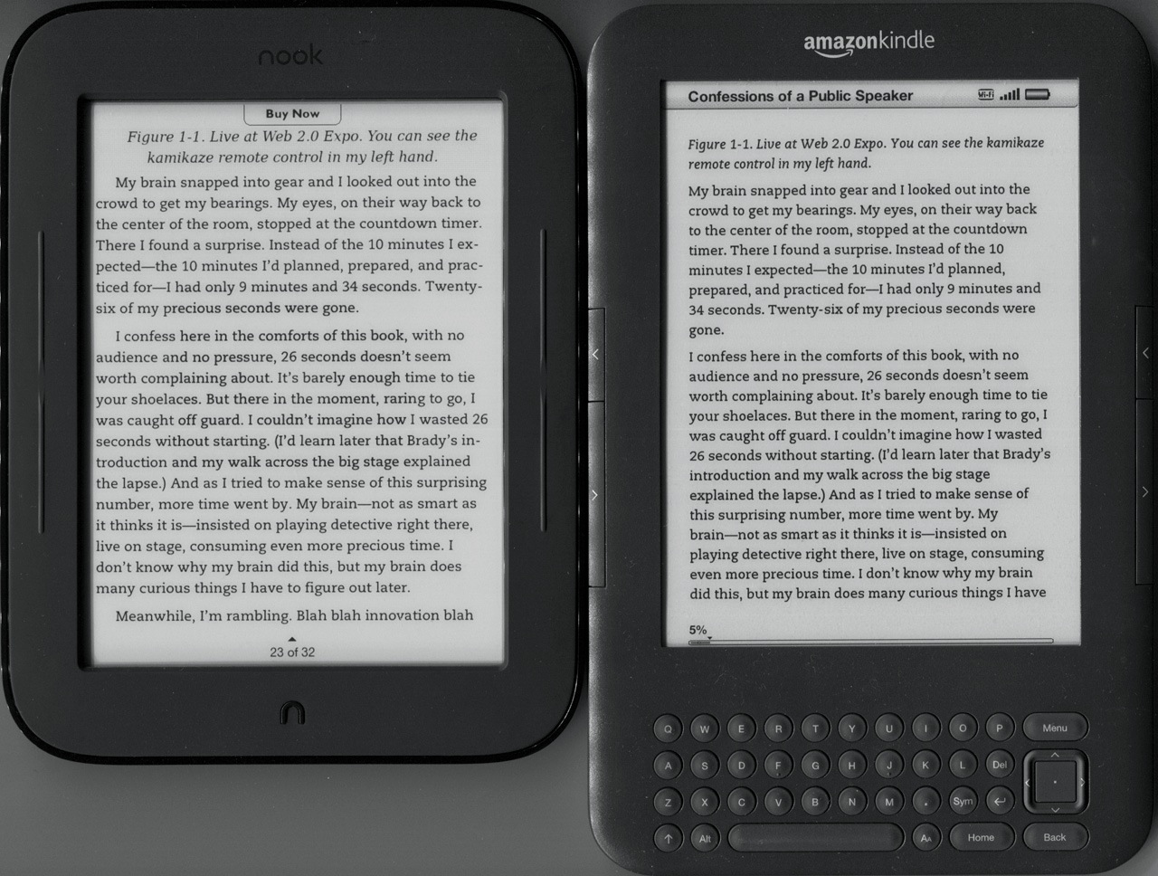 nook reader app partial screen