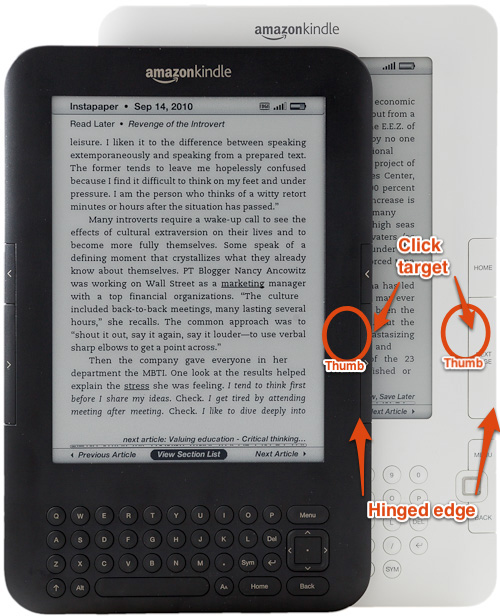 Review The 2011 79 Kindle 4 with ads and buttons