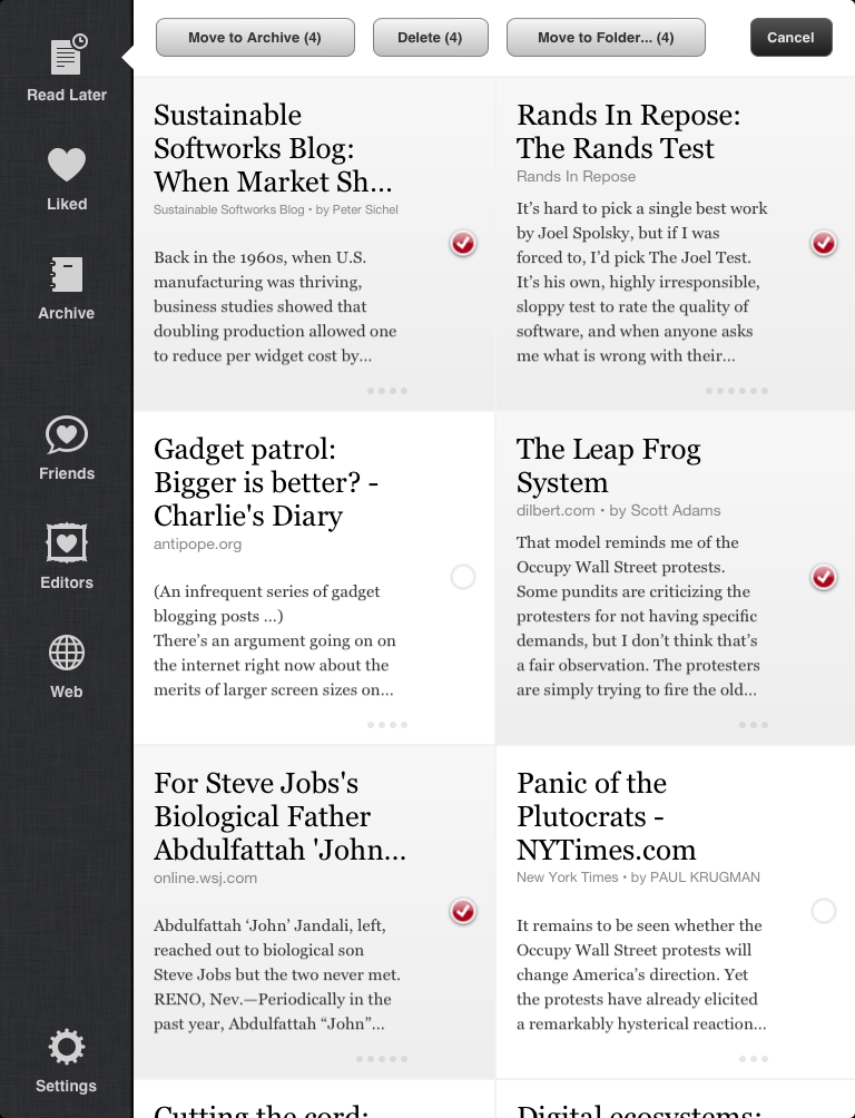 instapaper ipad