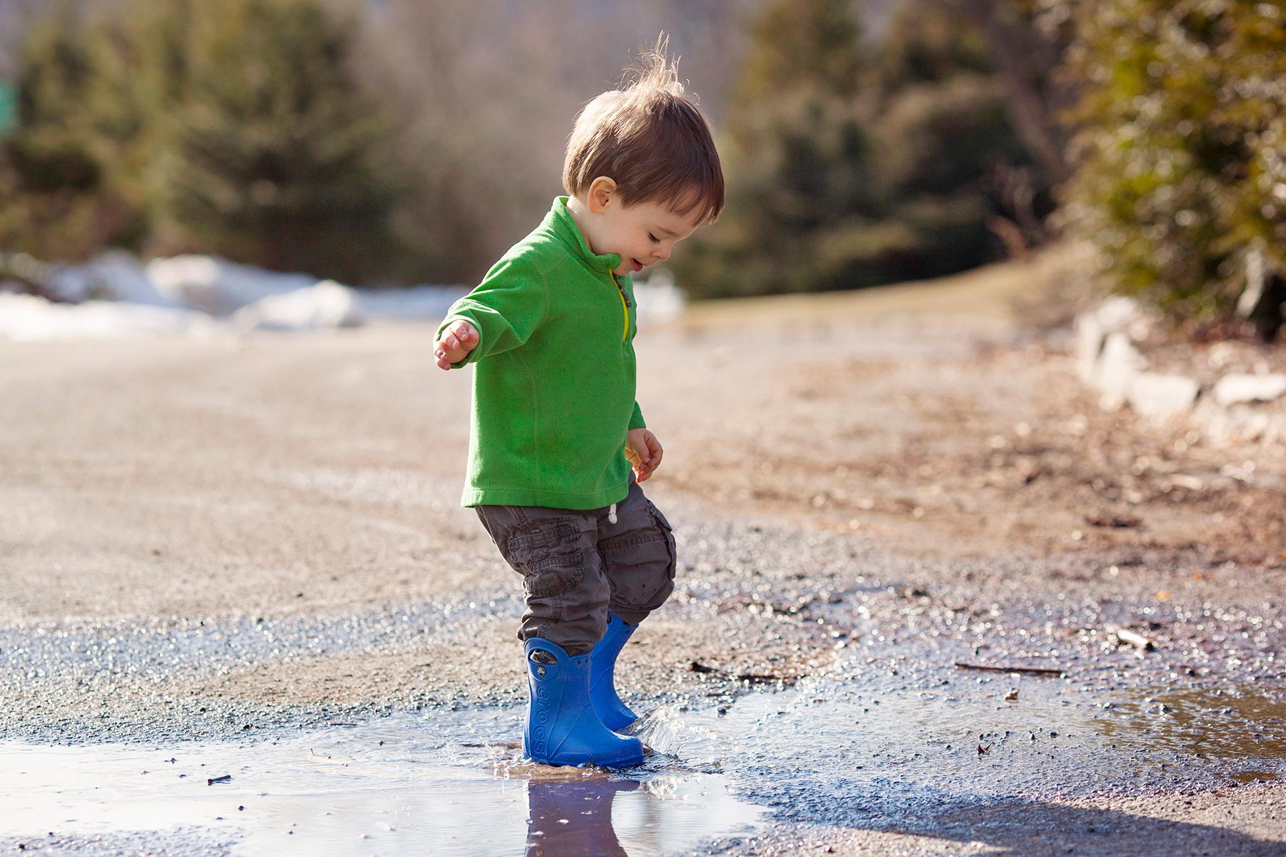 Handling children. Crocs Handle it Rain Boot.