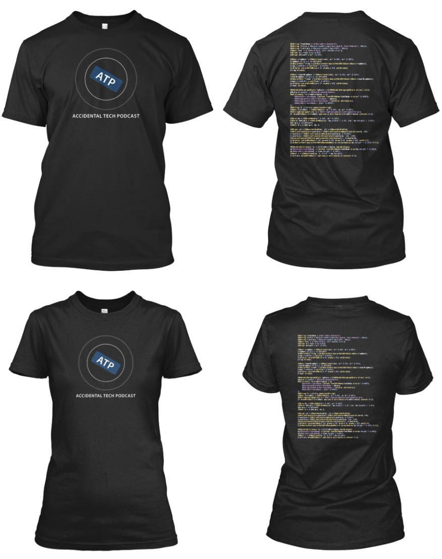 Accidental Tech Podcast T-shirts Marcoorg